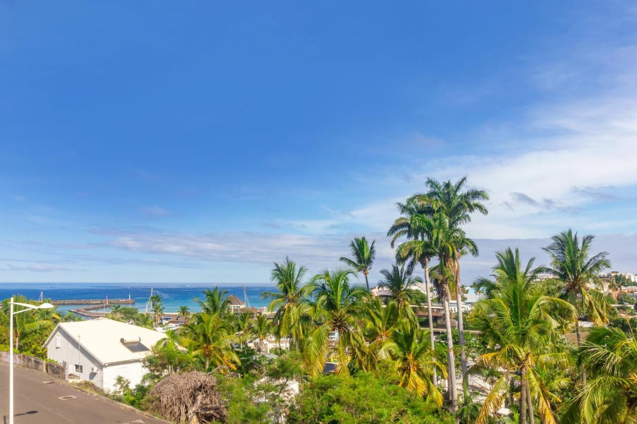 Cuty - Bel Et Spacieux Apt Avec Magnifique Vue Mer Et Piscine Saint Gilles Les Bains ภายนอก รูปภาพ